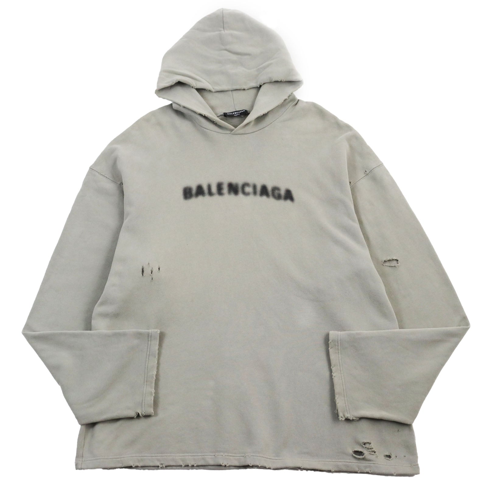 Balenciaga Distressed Pixel Logo Pullover XS | Studio Nafay