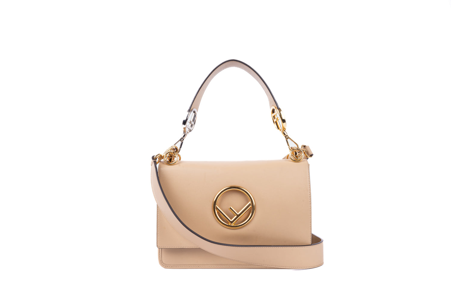 FENDI KAN I SMALL SAC BANDOLIÈRE EN CUIR DE VEAU