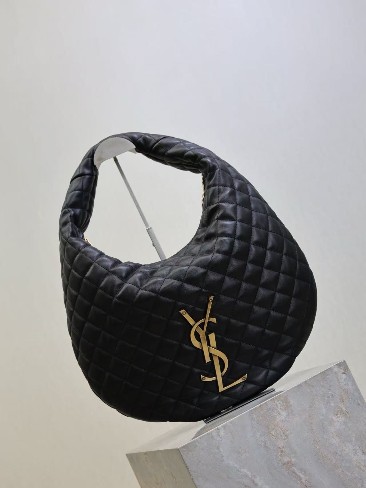 Sac à main YSL Icarino Icare 44cm en agneau Noir