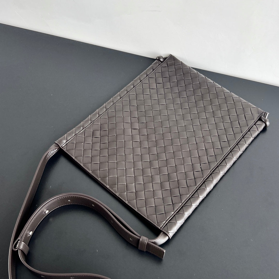 Grand 35 FLAT LOOP IN Noir Cuir de veau