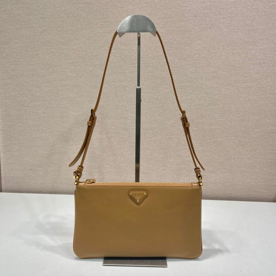Designer Shoulder Bag brown – front view
