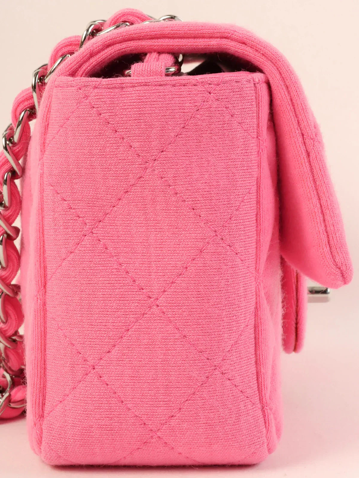 Chanel Around Made Cotton Turn-Lock Sac bandoulière Rose