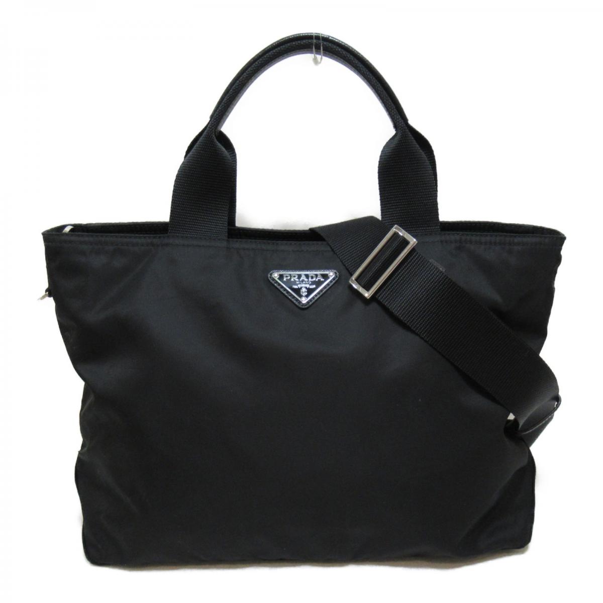 PRADA VELA TESSUTO CONVERTIBLE SMALL CABAS
