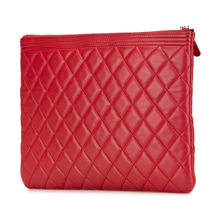 Chanel Boy red bag – front view