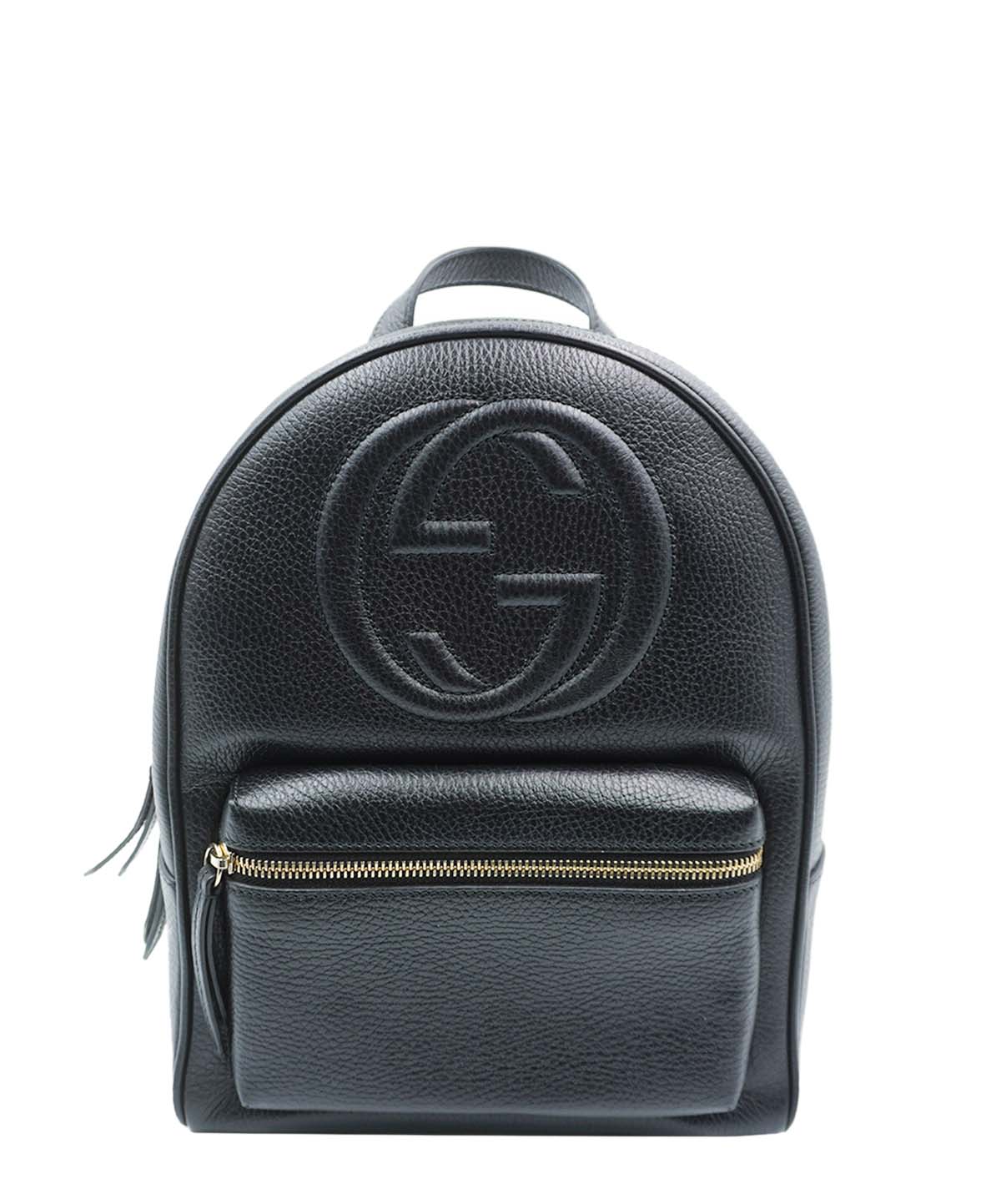 Soho Chain Sac à dos Cuir Noir