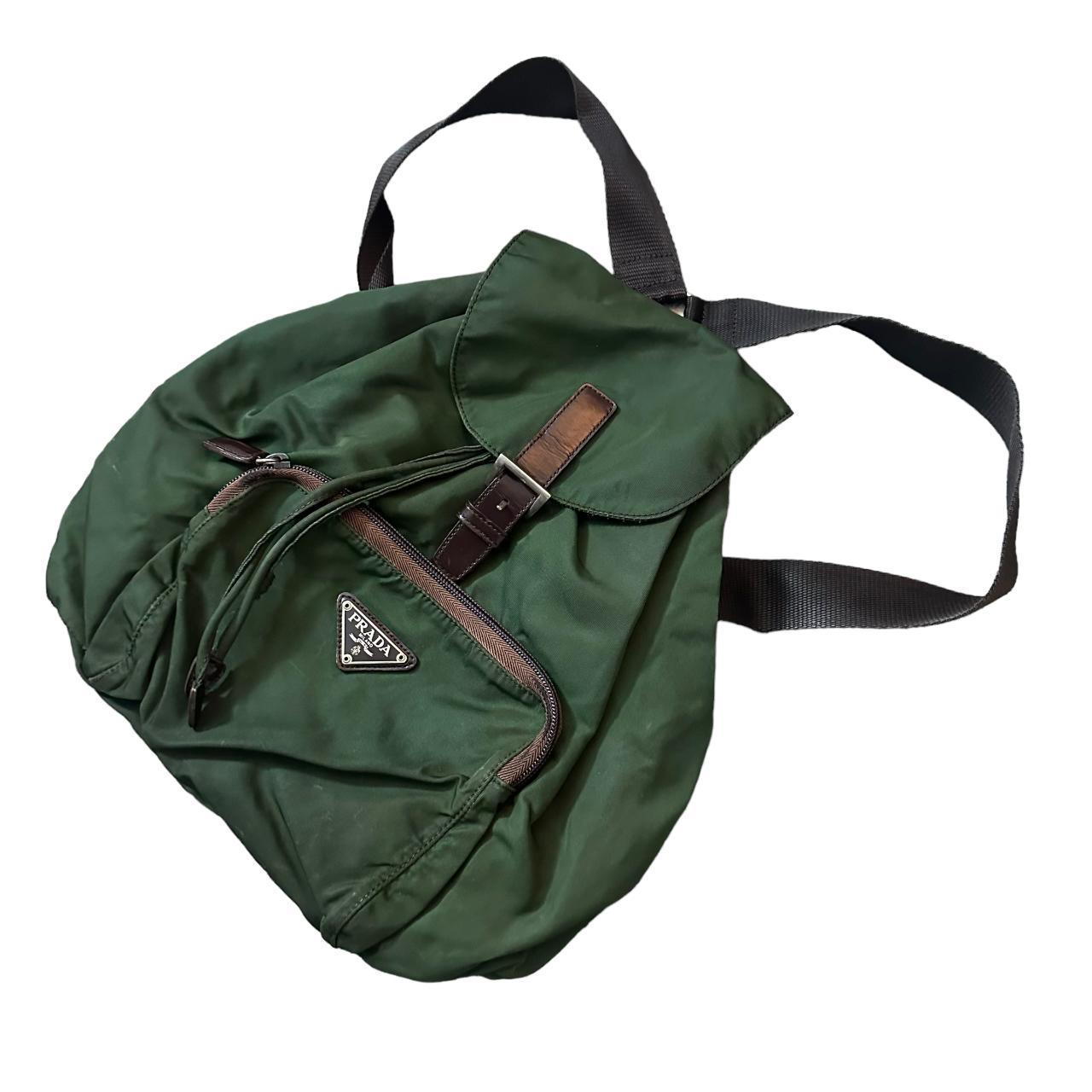Prada Sac à dos Vert