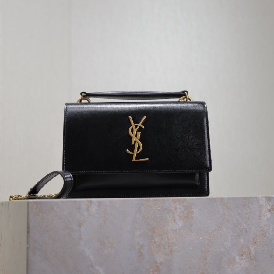 Saint Laurent Sunset black bag – front view